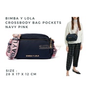 Bimba Y Lola Crossbody Navy Pink