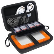 Lacdo Hard Drive Carrying Case for LaCie Rugged Mini/Rugged Thunderbolt USB 3.0 2.0 USB-C External H