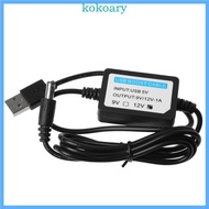 KOK USB Charge Power Boost Cable for DC 5V to 12V 1A Step Up Converter Adapter