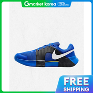 Nike | ไนกี้ จีพี ชาเลนจ์ 1 รองเท้าเทนนิสผู้ชายฮาร์ดคอร์ทเรเซอร์สีฟ้าสีดำสีขาว FB3147-402 ชุดกีฬารอง