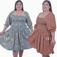 PLUS SIZE Smocking Puff Dress Fits 2XL - 3XL - 4XL Dress Plus Size