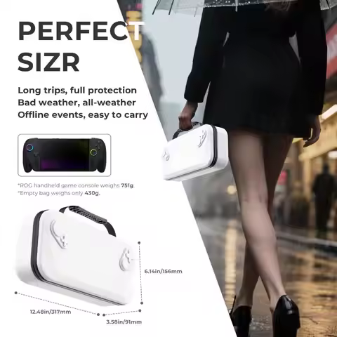 For ROG Xbox Ally X Carrying Case Hard EVA Travel Bag Universal Handheld Storage Portable Protection