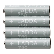 LADDA 4號電池aaa, 充電電池, 1.2v