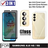 LAYAR Tempered Glass Ceramic Spy Privacy Screen Protector Samsung A16 4G/ A16 5G