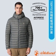 [WildLand] Free > Male 700FP Detachable Hooded Light Warm Down Jacket Hooded Jacket Windproof Water 