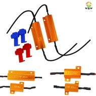 2pcs 10W 50W 25W 75W 100W 8ohm 25 6 ohm 10RJ Load Resistor For Fix LED Bulb Fast Hyper Flash Turn Si