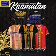 【FREE CUSTOMIZATION】Baju Kemeja KAAMATAN Print Corak Etnik Borneo Baju Kaamatan Berkolar Butang Depa