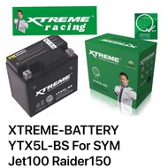 XTREME-BATTERY YTX5L-BS For SYM Jet100 Raider150 ✅