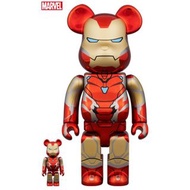 🧸現貨🧸 Medicom Bearbrick Marvel Ironman MK85 100% &amp; 400% Iron man