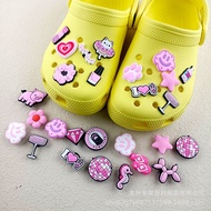 crocs jibbitz set jibbitz set jibbitz crocs Cute Pink Flower DIY Shoe Buckles - Perfect for Decorati