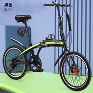 Foldable Bicycle For Adult Folding Bike Work Scooter Aluminum Alloy Folding Bicycle Installation-Free Ultra-Light Integrated Portable Speed Bicycle Bestselling Classic Styles