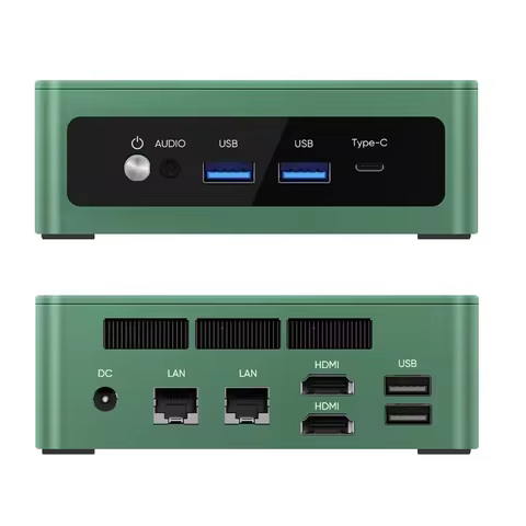 Topton Solid Gaming Mini PC AMD Ryzen R7 6800H ES 5 7640HS ES USB4.0 Dual LAN 2xDDR5 Windows 11 Pro