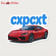 Custom cxpcxt sticker for car