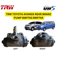 TRW TOYOTA AVANZA REAR BRAKE PUMP BWF743 BWF744