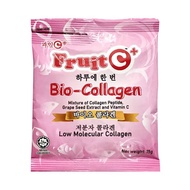 1sach/4saches x 15gm Fruit C+ Bio-Collagen Fish Collagen Peptide Ascorbic Acid Grape Seed Extract sk