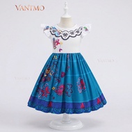 Encanto Mirabel Cosplay Costume for Girls, Disney Movie Inspired Princess Dress Full Set, Kids Birth