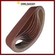 OIWLSAX321 10pcs Abrasive Sanding Belts, 80 Grit 330 x 30 mm / 1.2 x 13 Inch Sanding Belts, Durable 