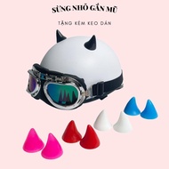 [1 bag - Glue Included] Mini Helmet Horn - Dragon Helmet Horn - Helmet Accessory