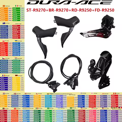 Shimano Di2 DURA-ACE R9270 2x12s Mini Groupset ST-R9270 BR-R9270 Shifter Brake Caliper RD-R9250 FD-R