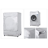 (DEAL) Silver Washing Machine Cover Waterproof washer Cover for Front Load Washer/Dryer