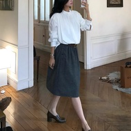 Accordion Shirt Skin-Friendly Soft Stand Collar Pleated High Intelligence Shirt