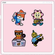 Red Hat Dog Rapper Enamel Pin Game PaRappa Brooch Badge Clothes Hat Backpack Decoration Jewelry Acce
