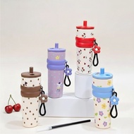 (AJ) Tumbler 2273 710ml | Premium Cute Motif 316 Stainless Steel Drinking Bottle