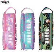 กล่องดินสอ smiggle ออสเตรเลียกล่องดินสอลายการ์ตูนสำหรับเด็กกระเป๋าเครื่องเขียนสร้างสรรค์สำหรับนักเรียนประถมมีซิปสองชั้นอเนกประสงค์