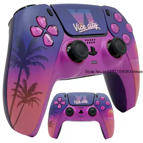 Gta themed Ps5 Controller Replacement Shell Custom Protective Case Faceplate Cover Game Accessory