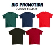 Modern Tshirt 100%Cotton  Baju Tebal Premium Unisex Cotton Tshirt Blank Kosong