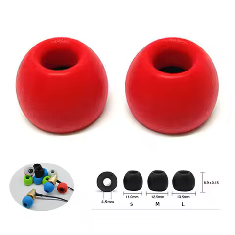 1Pair ANJIRUI Memory Foam Eartips TS-400 (L M S) Caliber Ear Pads 4.9mm For In-ear Earphone 4.9mm-6.
