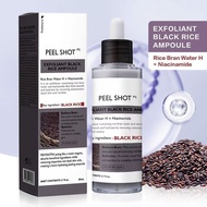 BlackRicePeelAmpoule Black Beige Rice Facial Scrub Exfoliating Essence#HA823A#