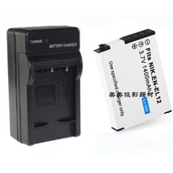 EN-EL12 Battery+Charger Suitable for Nikon S610 S620 S630 S8100 S8200 S9100