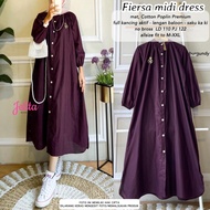 Fiersa Midi Dress/Baju Wanita/Gamis/Baju Muslim/Gamis/Dress Wanita