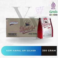 1 Dus Isi 9 Bungkus Kopi Bubuk Kapal Api Silver 350 Gram