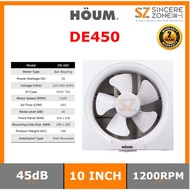 Houm DE180 6inch / DE450 10inch Dual Airflow Wall Mounted Ventilation Bedroom Living Toilet Exhaust 