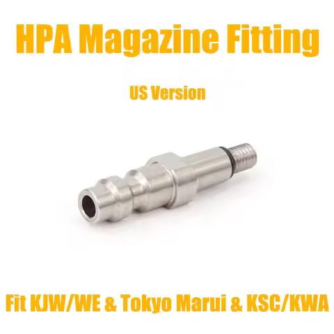 HPA Conector KJW/WE,Tokyo Marui,KSC/KWA , VFC Magazine Taps Fitting Valve Adapter US Foster Quick Di
