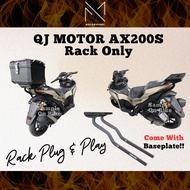 QJ MOTOR AX200S HEAVY DUTY RACK MONORACK BESI RAK MOTOR BRACKET RACK LUGGAGE RAK MOTORSIKAL QJ AX200