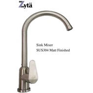 Zyta ZT9510M Sink Mixer Tap SUS Matt Finished kitchen sink mixer tap