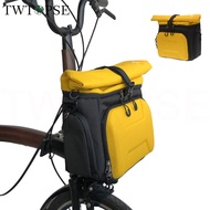 TWTOPSE Bicycle 3D Hard Shell O Bag For Brompton Folding Bike 3SIXTY PIKES With Rain Cover Strip