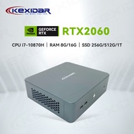 KEXIDAR Gaming Mini PC Intel Core i7-10885H RTX 2060 6G 8 core 16 thread 2*DDR4 16GB RAM 512G SSD Windows11 Desktop Computer