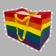 [Authentic Ikea] Ikea STORSTOM Tote Bag. Rainbow Bag