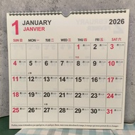 Taiwan Made 2026 9K Square Wall Calendar Month Monthly Solar Terms Office 115 Stationery