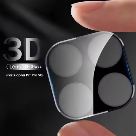 3-1Pcs HD 3D Curved Tempered Glass Camera Lens Protector Case for Xiaomi Xiaomy Xaiomi Mi 15T 17T 15
