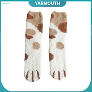 YYR_ Design Socks Cat Paw Socks Cat Paw Floor Socks Warm Fuzzy Slipper Socks for Women Men Thickened