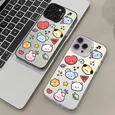 Cartoon BT Cute 21 Phone Case for iPhone 14 15 16 Plus 17 Air 16e 11 12 13 Pro Max Soft Shell