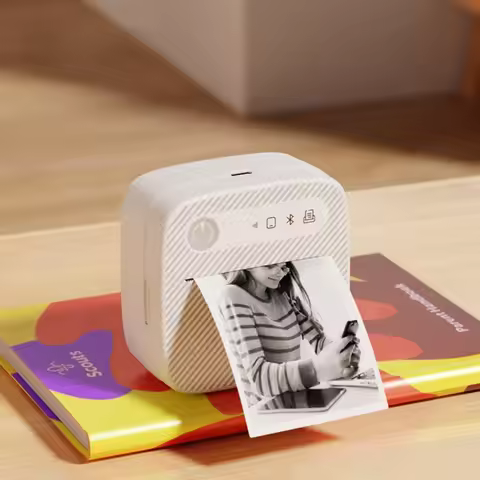 Mini Printer Thermal Paper Colorful Adhesive Self-adhesive Rolls Paper Label Sticker for Picture Pho