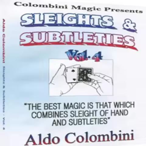 Aldo Colombini - SLEIGHTS AND SUBTLET Vol.1-4 - Magic Tricks