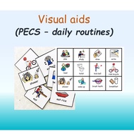 HC009 - Laminated Handmade Visual Aids/Daily Routines/PECS/Cards