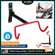 PRADO CLEAR STOCK Malaysia Bicycle Stand Bike Rack Bike Stand Wall Mount Hanger Rak Gantung Basikal Display Flip-Up Bike Holder